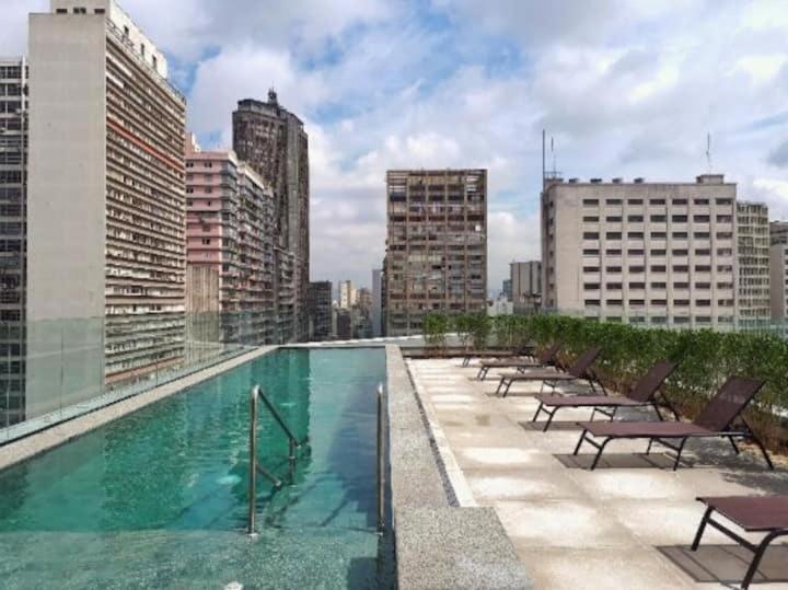 Studio Charmoso Com Terraco E Vista! Sao Paulo Exterior foto